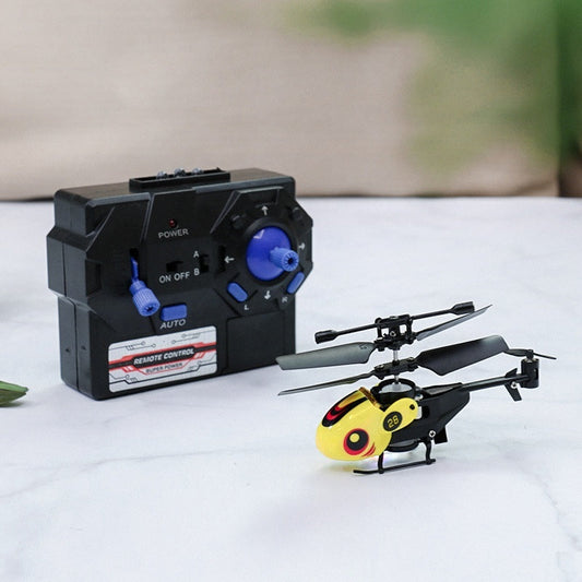 Mini Helicopter 35 Channel Crash-Resistant Remote Control  Pocket Fingertip Flyer Model Kids Toy Plane