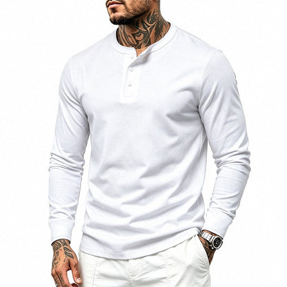 Simple Casual Retro Heavyweight Versatile Long-sleeve Top