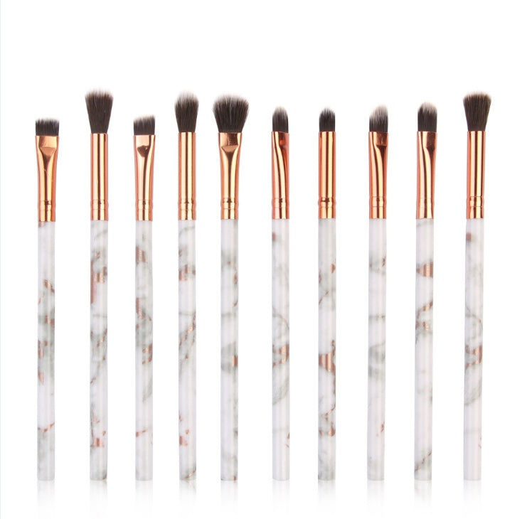 10 Marble Makeup Brush Sets