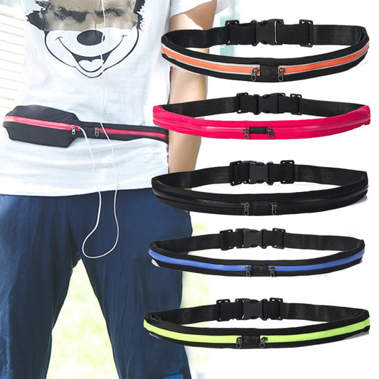 Double Pocket Sports Waist Bag