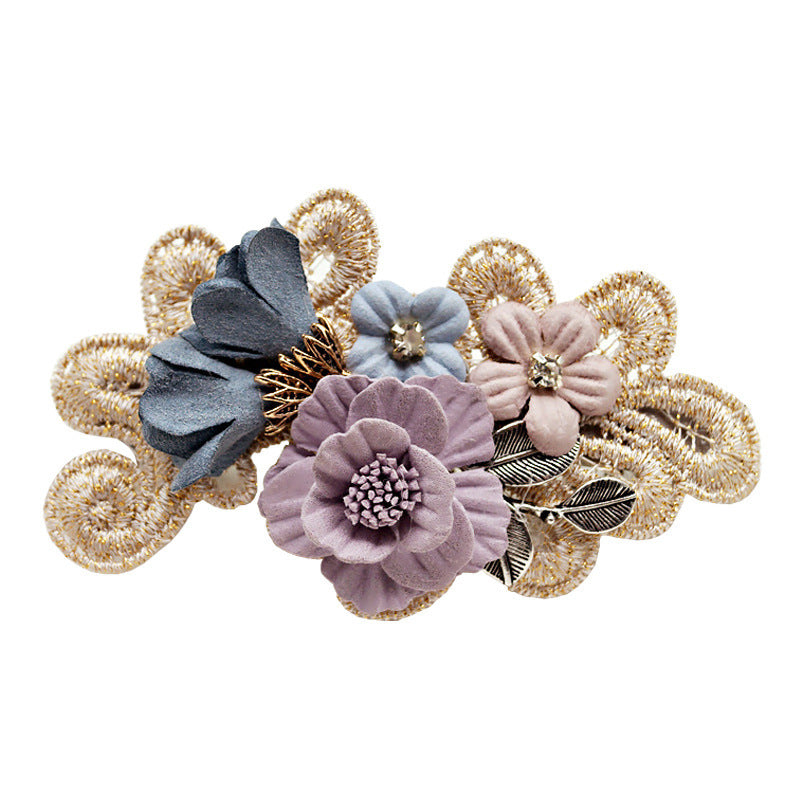 Handmade Bow Hair Ring Pearl Girl Headband