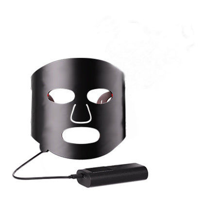 Colorful LED Phototherapy Home Face Black Gold Mask