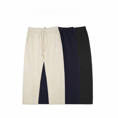 Mens Casual Straight-leg Loose-fitting Trousers