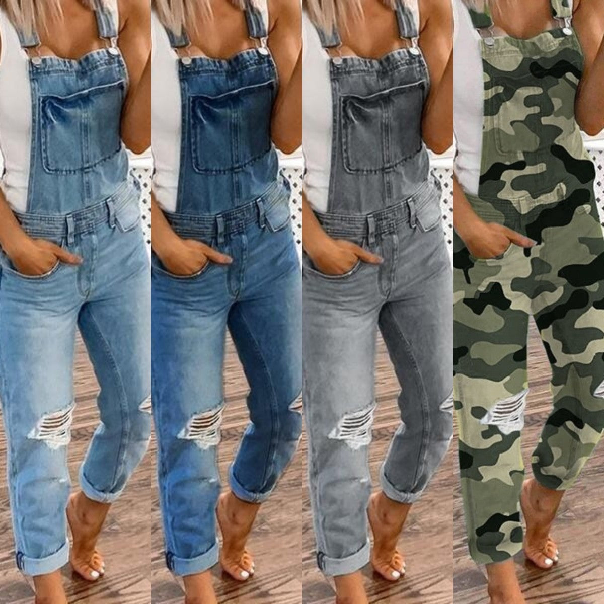 Women Sexy Mid Rise Stretch Skinny Plus Size Denim Jeans