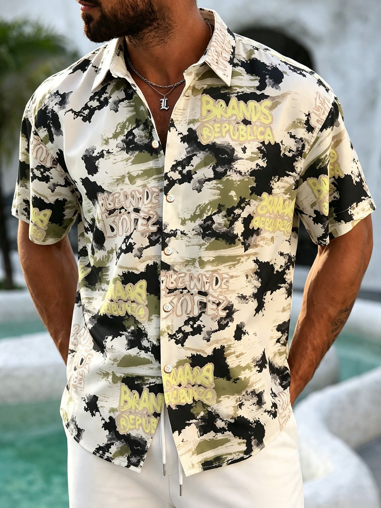 Men's Hawaiian Shirt  Colorful Prints For Holiday, Outdoor & Party Wear