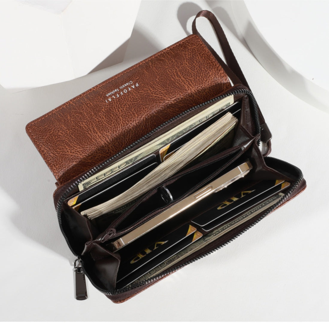 Men's Wallet Bestsellers 2025 New Mobile Phone Bag With Multiple Slots, Casual Long Wallet, Large Capacity Clutch Bag