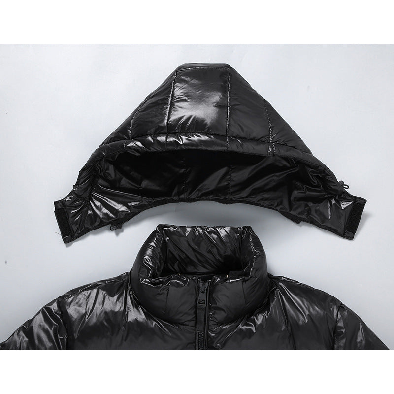 Black Gold Short Winter Coat For Men And Women