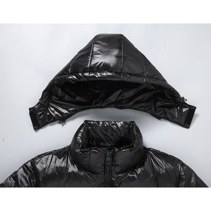 Black Gold Short Winter Coat For Men And Women