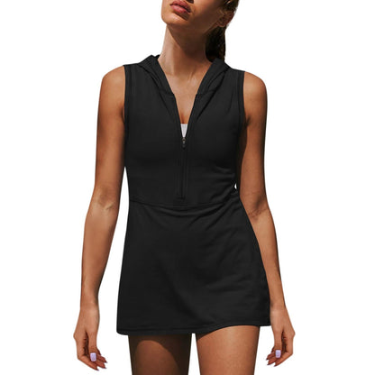 Women's Half Zipper Sports Dress
