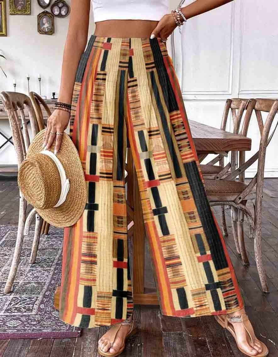Plus-size Casual Wide-leg Pants For Women