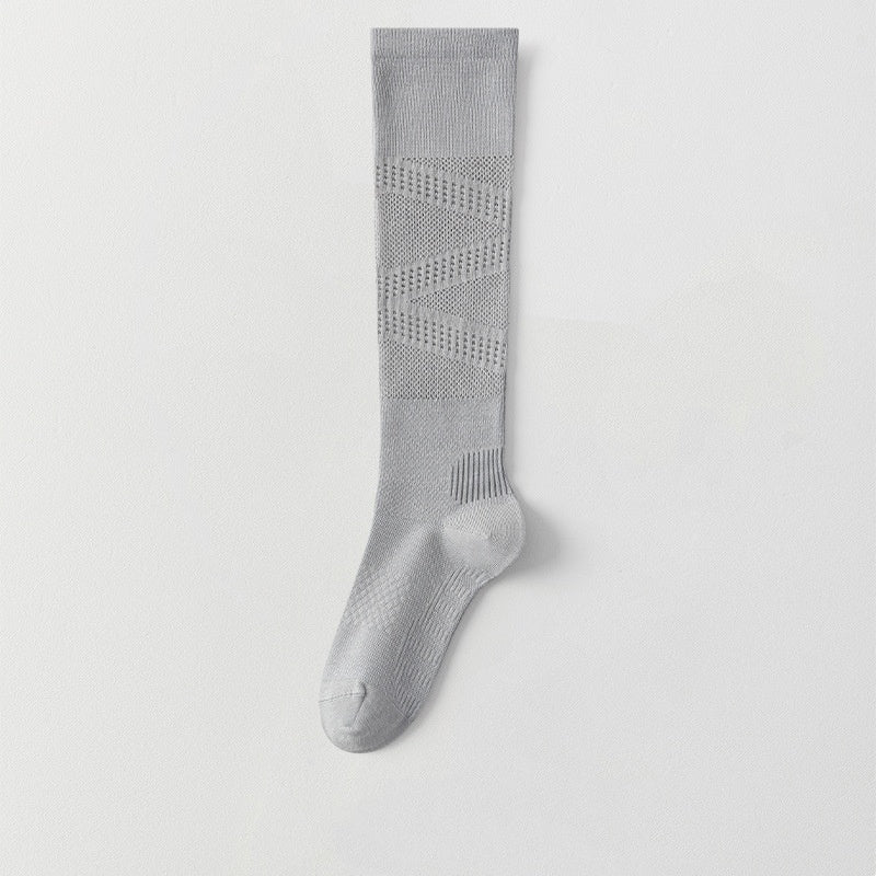 Ultra-thin Lightly Compressive Breathable Calf-length Athletic Socks