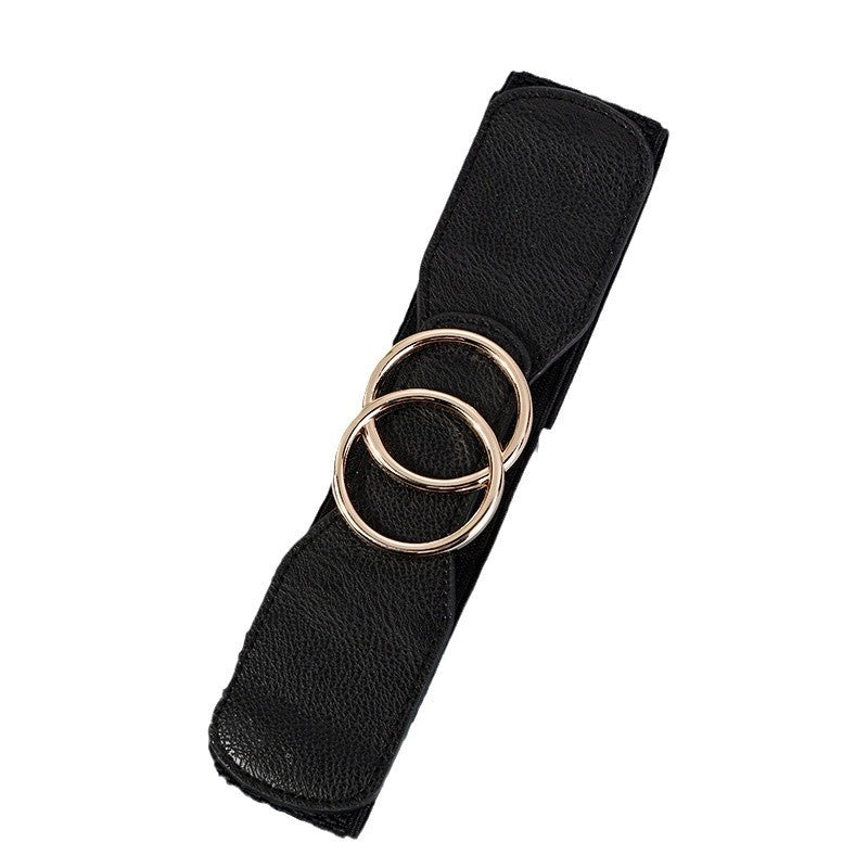 Casual Stretchy Fashion Decorative Belt With A Snap Buckle