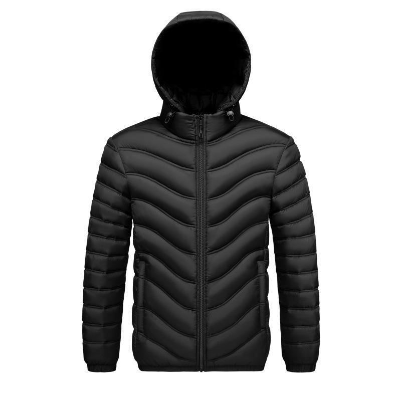 Mens Fleece-lined Cotton-padded Coat