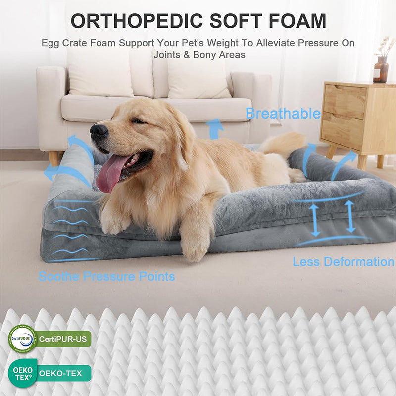 Pet Bed Large Dog Golden Retriever Dog Thickening Cushion