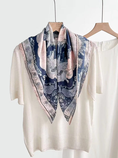Women's Vintage High-end Outer Silk Scarf