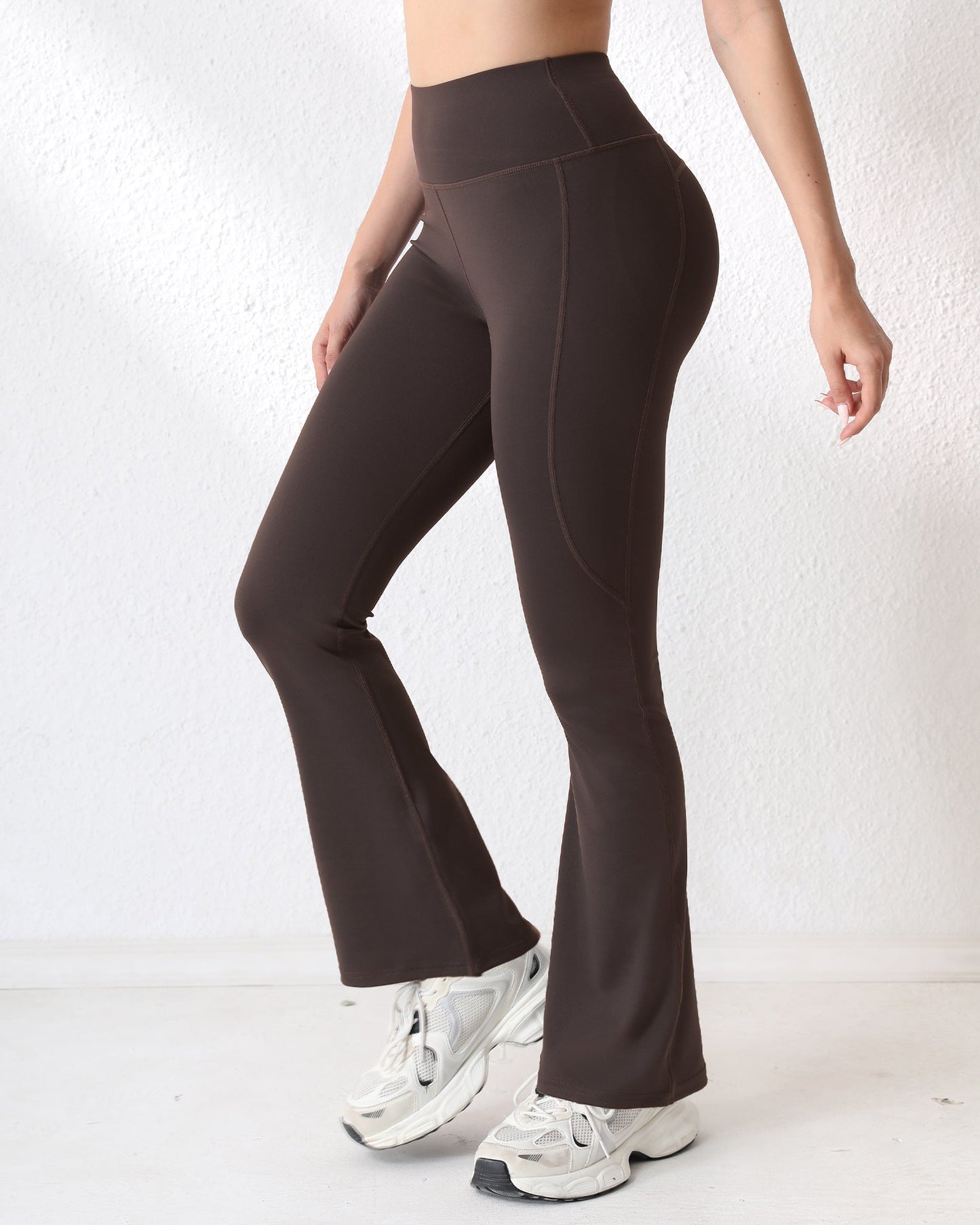25 New Hip-Lifting Flared Yoga Pants Outdoor Wide-Leg Fitness Pants Naked-Feel Casual Slimming Sports Flared Pants