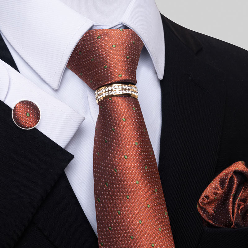 Multi Colored Striped Floral Mens Tie
