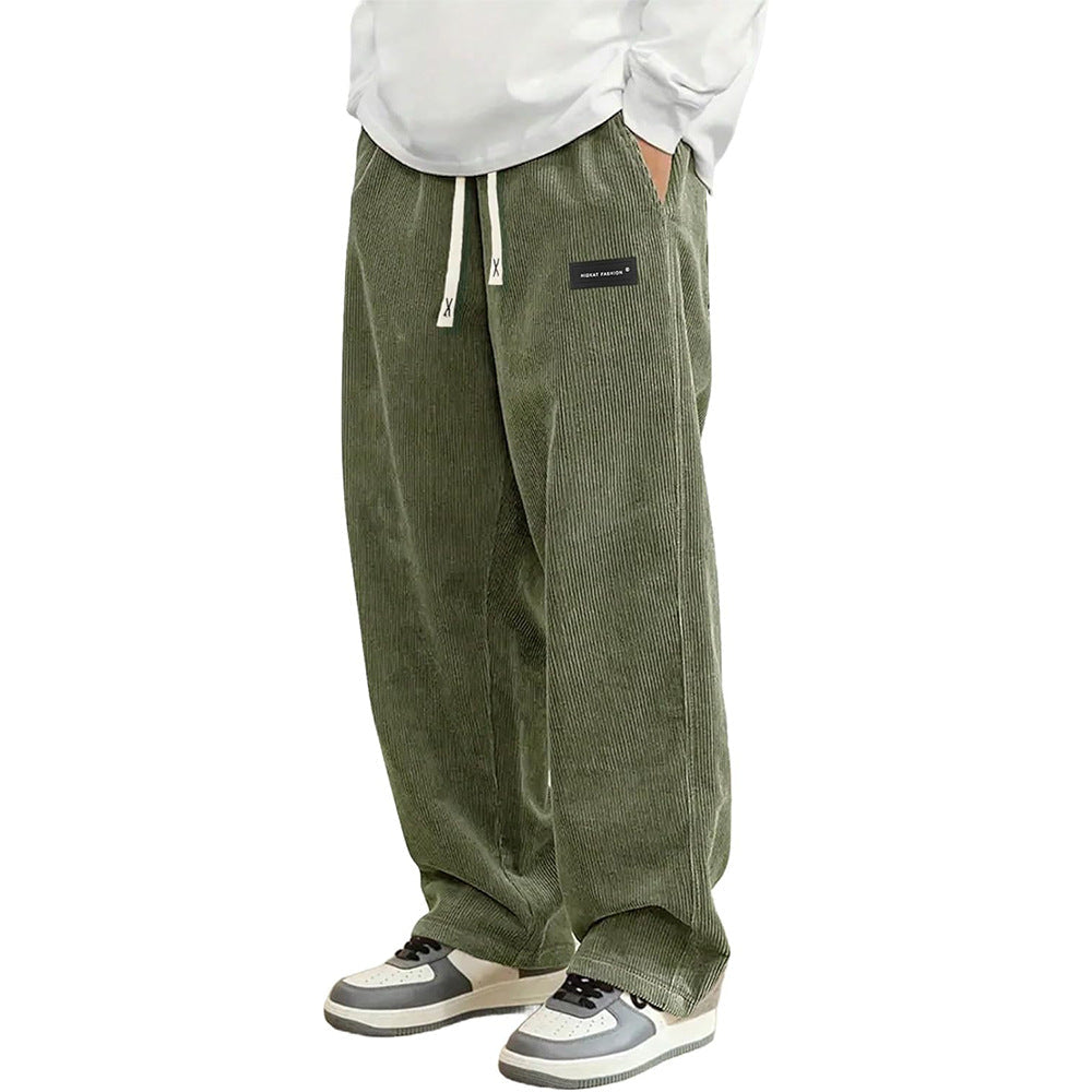 Corduroy Straight-leg Wide-leg Casual Pants