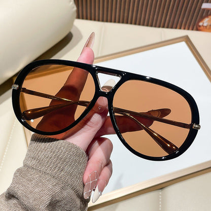 European And American-style Oversized Aviator Sunglasses