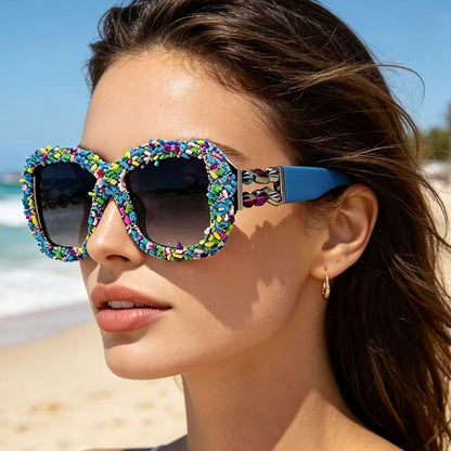 Square-frame Sunglasses Versatile Shades For Beach Vacations