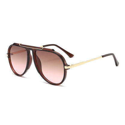3654 Metal Double-Bridge Aviator Sunglasses Cross-Border E-Commerce Foreign Trade Amazon Fashion Uv400 Unisex