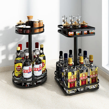 Rotating Kitchen Shelf Countertop Spice Rack