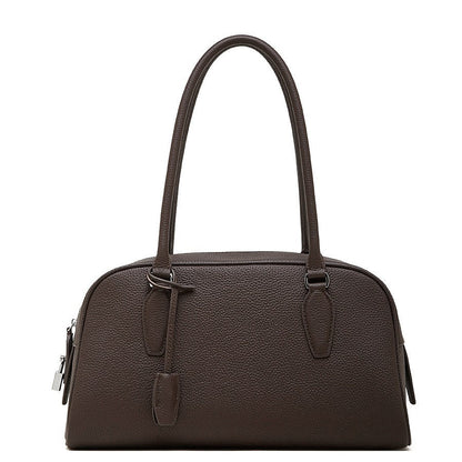 Leather Niche Shoulder Bag With A Long Handle