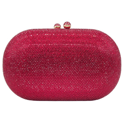 Hot-studded Evening Clutch With A Chain Strap For Banquets