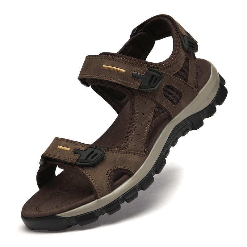 Summer Outdoor Sandals With Velcro Straps