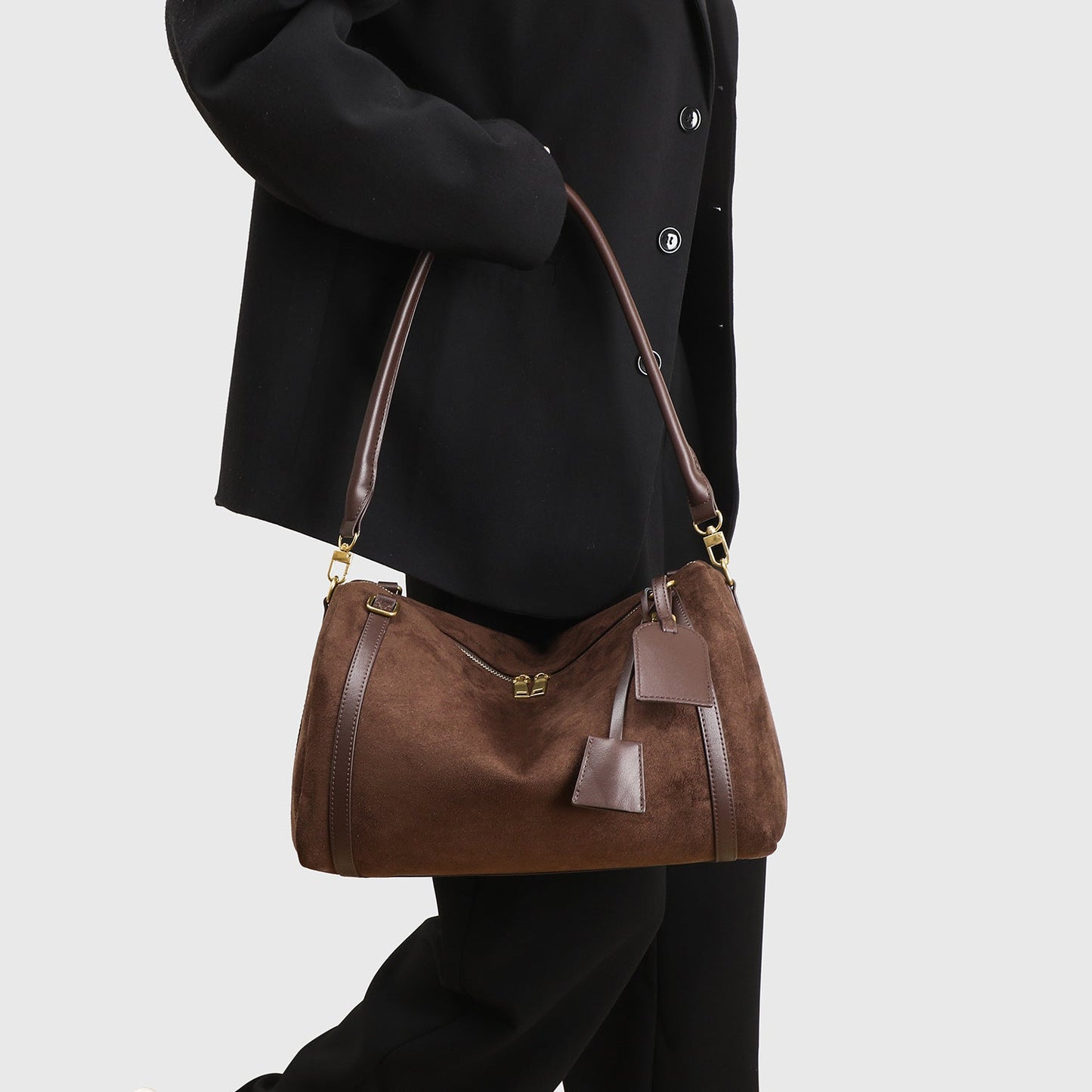 Stylish Minimalist Matte-finish Pillow Bag Large-capacity Commuter Tote For Women
