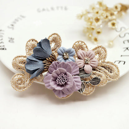 Handmade Bow Hair Ring Pearl Girl Headband