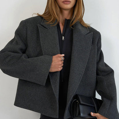 Fashionable Cropped Blazer For Women High-end And Versatile