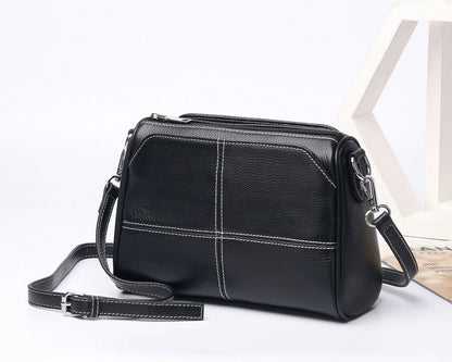 Women's Full-grain Leather Single-shoulder And Crossbody Bag