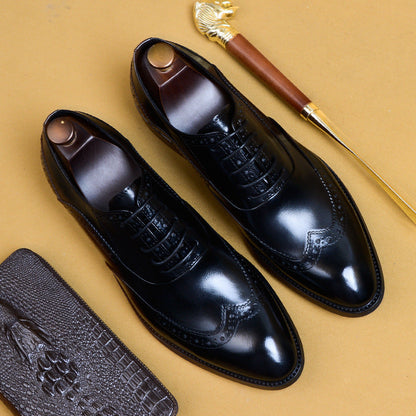 Men's Business Formal Pointed-Toe Oxford Shoes