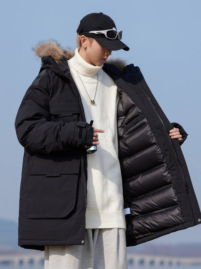 Mens Autumnwinter Padded Down Jacket Cold Proof