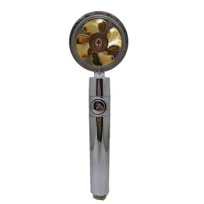 Turbo Propeller Shower Head Handheld High Pressure
