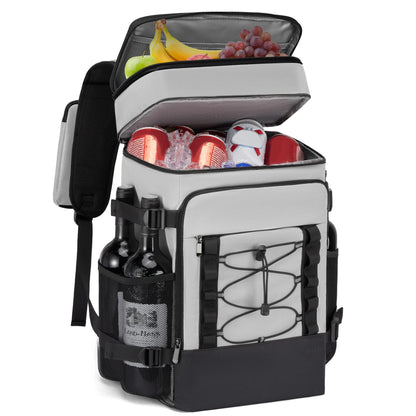 Picnic Backpack Double-Shoulder Insulated Bag Outdoor Cooler Bag