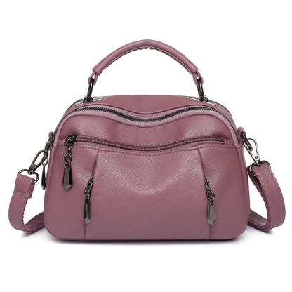 Multi-layered PU Handbag Tote And Crossbody Small Square Bag