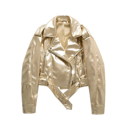 Bestselling Street-style Retro Turn-down Collar Loose Washed Jacket