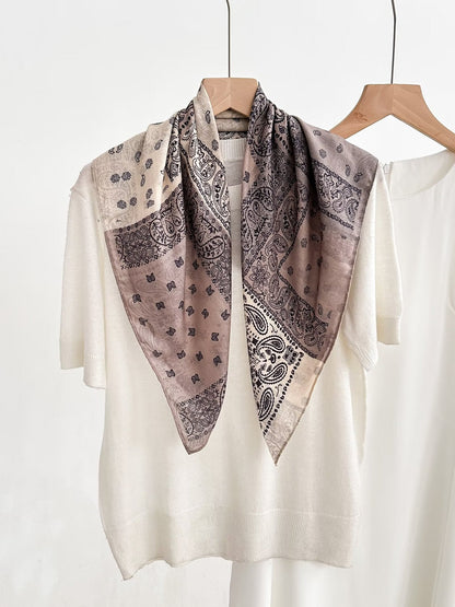 Women's Vintage High-end Outer Silk Scarf