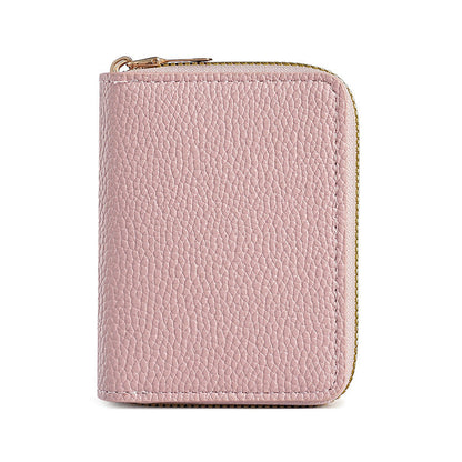 Clutch Wallet With Dual Zippers And Multiple Card Slots