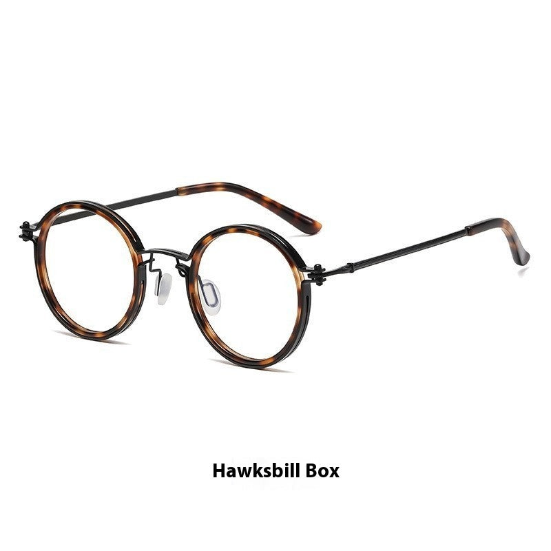 Vintage Round Frame Reading Glasses Anti Blue Light