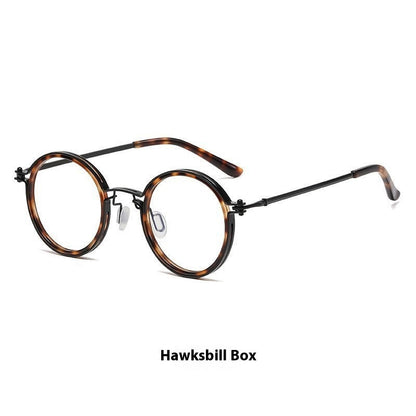 Vintage Round Frame Reading Glasses Anti Blue Light