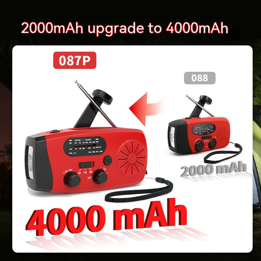 Solar Powered Portable Emergency Radio