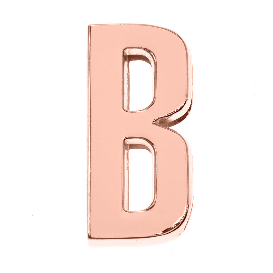 DIY Letter Keychain Glossy Ornament Accessories