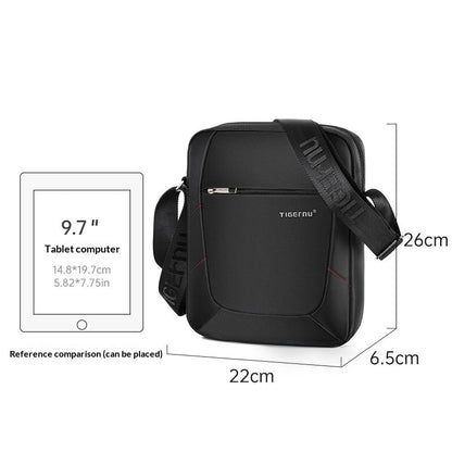 Mens Commuter Travel Crossbody Large-Capacity Sports Shoulder Bag