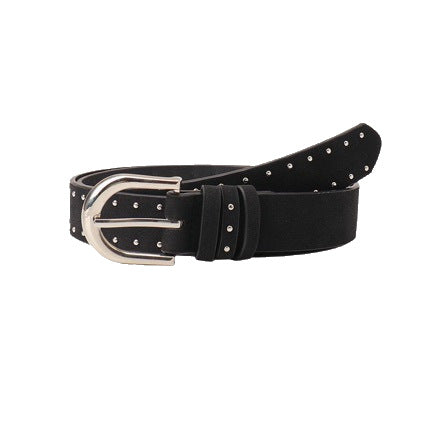 Leopard-print Rivet Women's Belt