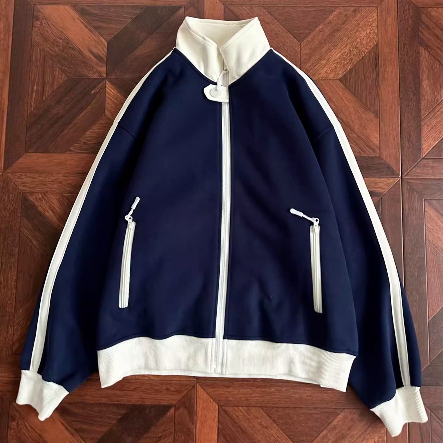 Stylish Versatile Cardigan Hoodie With A Stand-up Collar