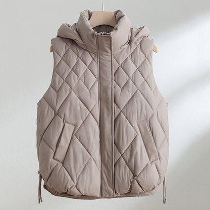 Korean-style Cropped Vest Jacket For Women
