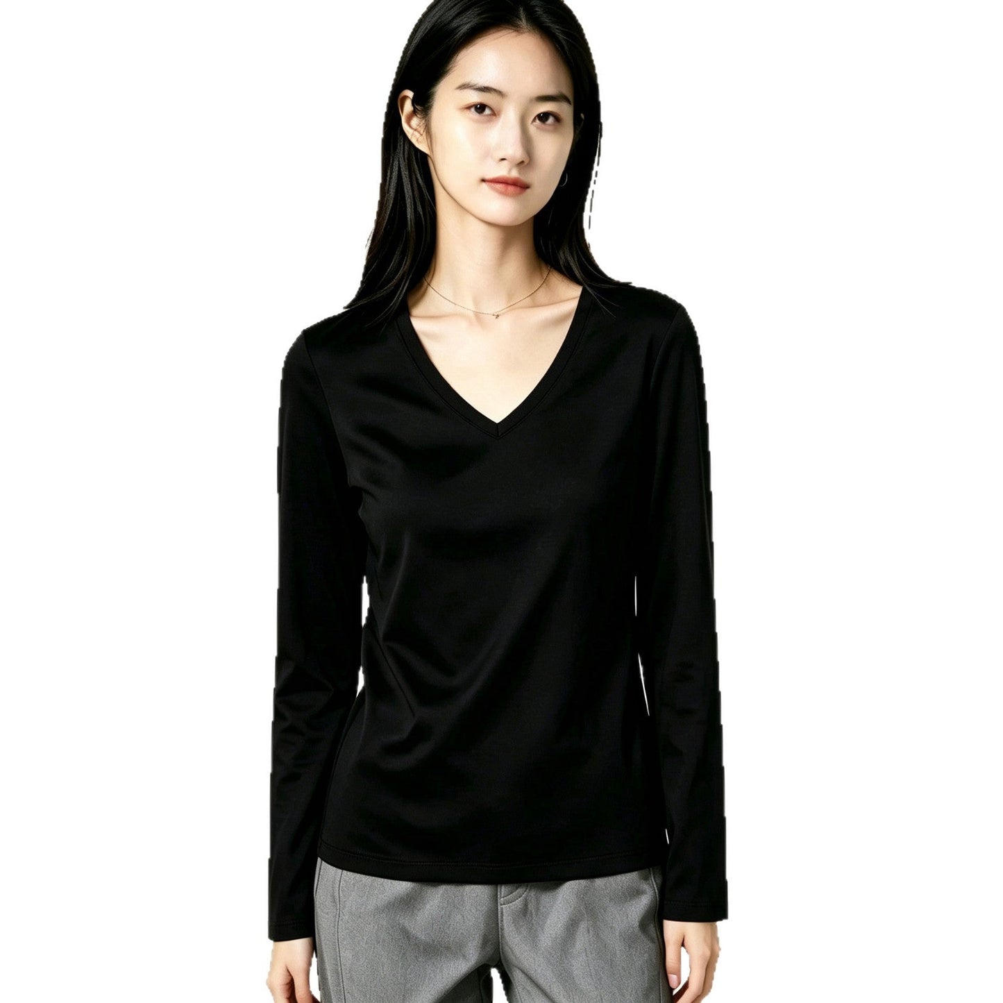 Womens Long-sleeve T-shirt Womens Thermal Base Layer For Fitness And Running